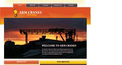 Desktop Screenshot of abmcranes.com
